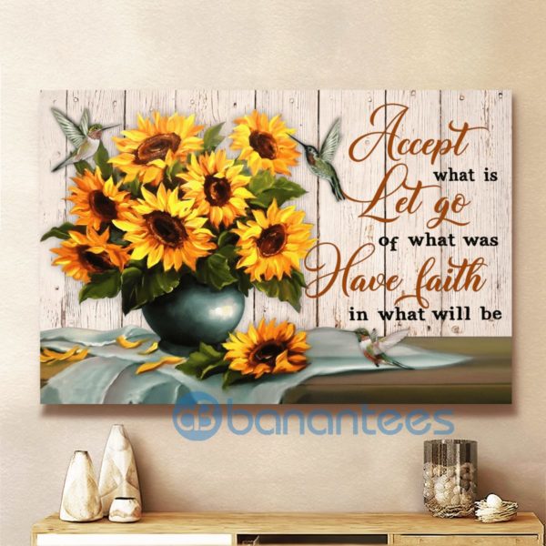 Sunflower Have Faith In What Will Be Jesus Wall Art Canvas Product Photo