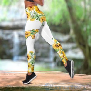 Sunflower Mama Bear Tank Top Legging Set Outfit Product Photo