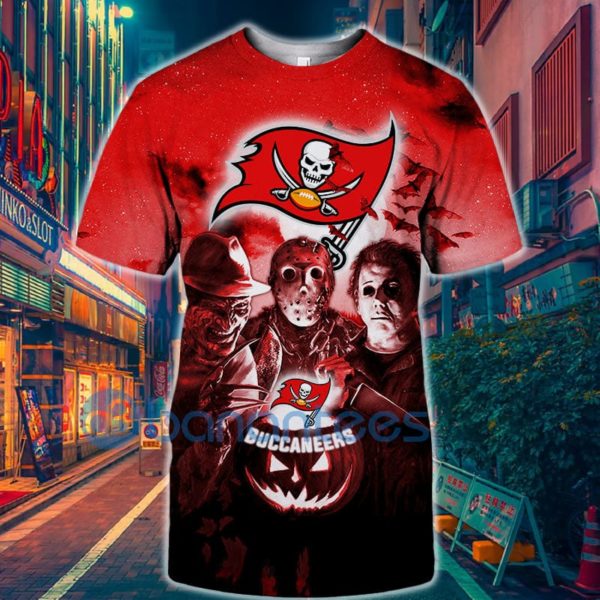 Tampa Bay Buccaneers Halloween Horror Night Full Printed 3D T Shirt Product Photo