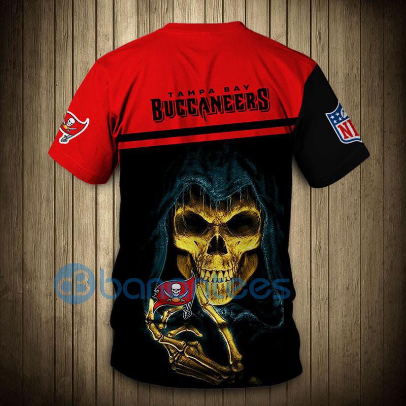 Tampa Bay Buccaneers Hand Skull Full Printed 3D T-Shirt
