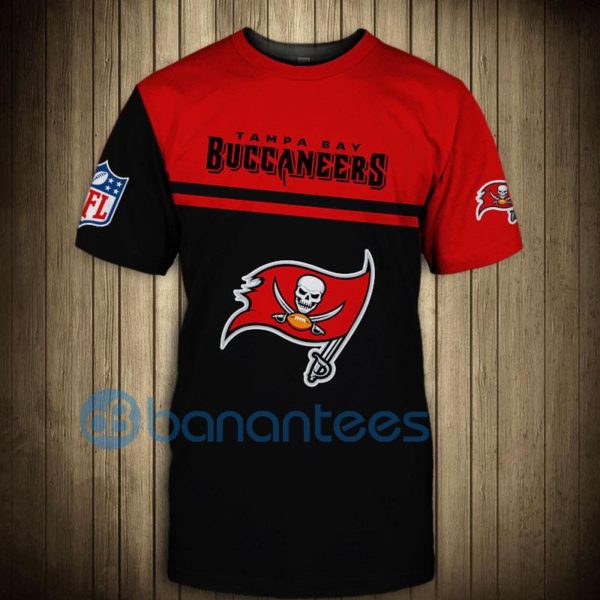 Tampa Bay Buccaneers Hand Skull Full Printed 3D T Shirt Product Photo