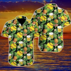 Tennis beer hawaiian shirt