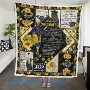 To My Daughter I Love You Sunflower Seniors Blanket Quilt Product Photo