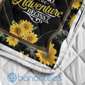 To My Daughter I Love You Sunflower Seniors Blanket Quilt Product Photo