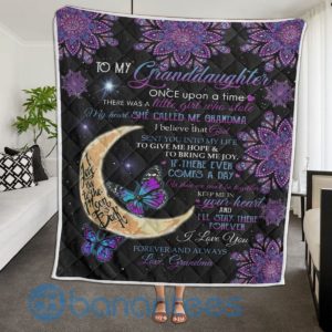 To My Daughter Once Upon A Time Butterfly Mandala Blanket Quilt Product Photo
