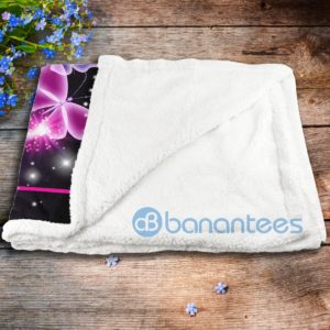 To My Granddaughter Always Remember How Much I Love You Butterfly Sherpa Blanket Product Photo