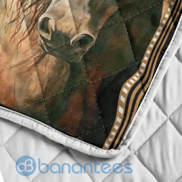 To My Great Grandson Horse Blanket Quilt Product Photo