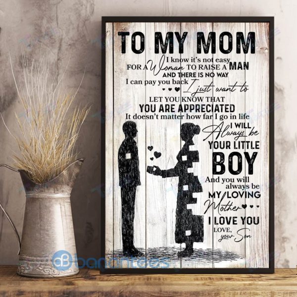 To My Mom Wall Art Print Poster Product Photo