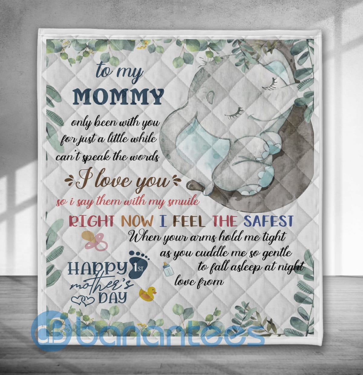 To My Mommy Only Been With You For Just A Little - Elephant Blanket