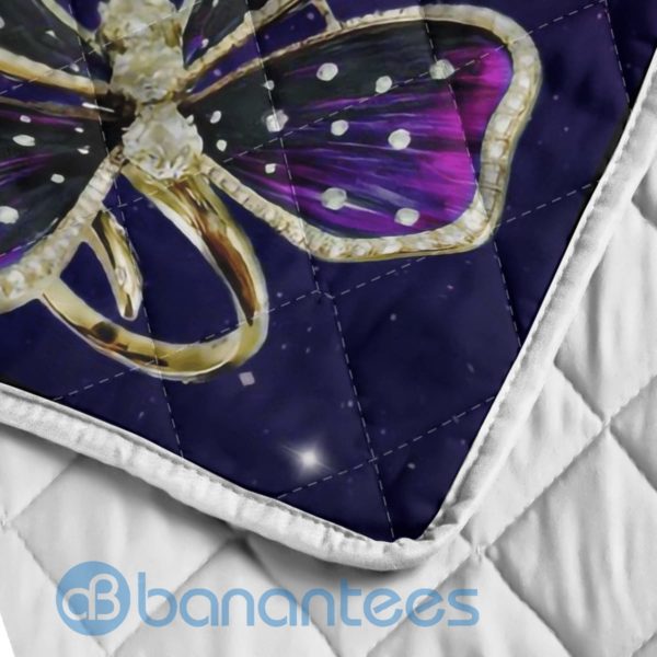 To My Nice Love, Aunt Butterfly Quilt Blanket Product Photo