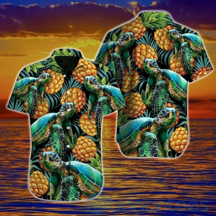 Turtles Pineapple Tropical Hawaiian Shirt