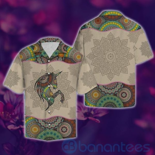 Unicorn Mandala Hawaiian Shirt Product Photo