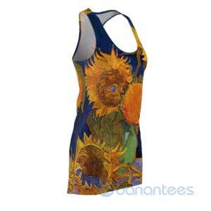 Van Gogh Sunflower Art Full Printed Racerback Dress For Women Product Photo