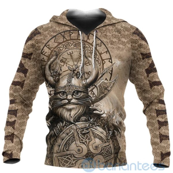 Viking Classic Cat Version All Over Printed 3D Hoodie Product Photo