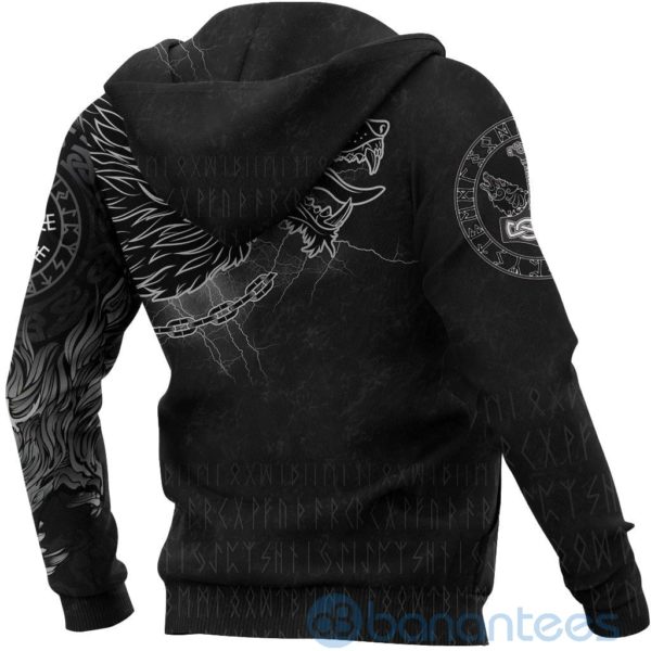 Viking Fenrir Norse Wolf Thunderstorm All Over Printed 3D Hoodie Product Photo
