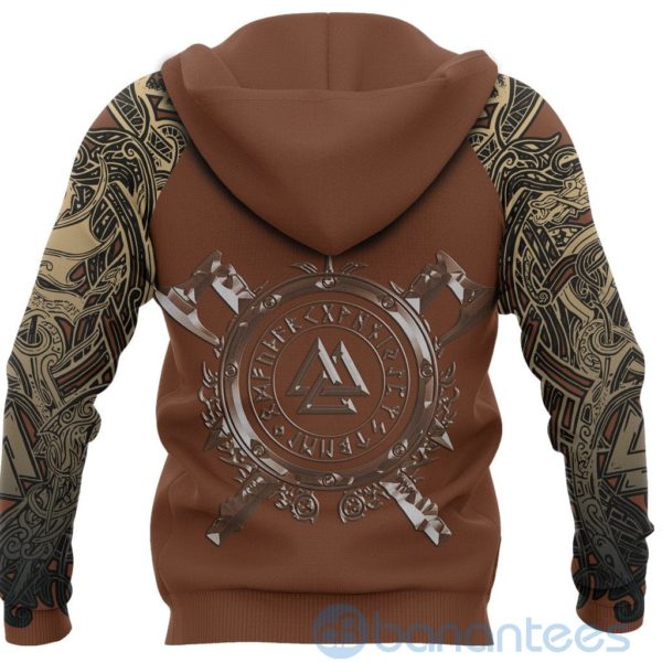 Viking Odin Norse Mythology Runes Valknut All Over Printed 3D Hoodie Product Photo