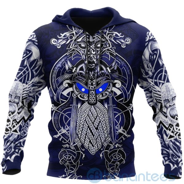 Viking Odin Sword Blue All Over Printed 3D Hoodie Product Photo