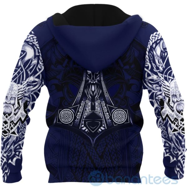 Viking Odin Sword Blue All Over Printed 3D Hoodie Product Photo