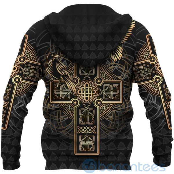 Viking Odin's Celtic Raven Tattoo All Over Printed 3D Hoodie Product Photo