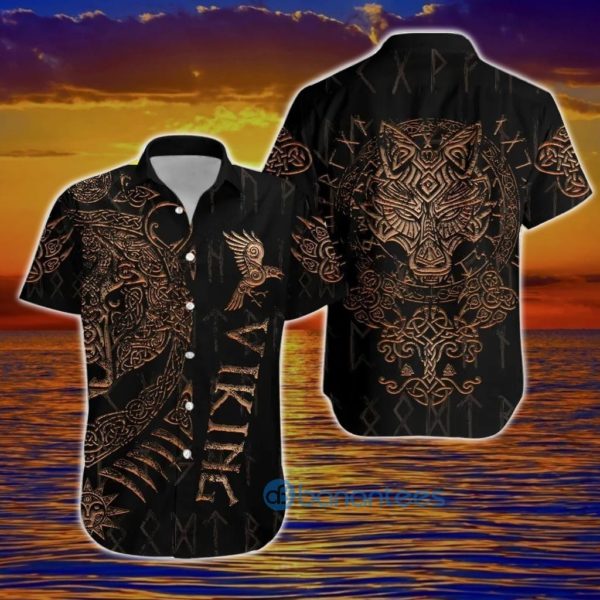 Viking Shirts Nordic Viking Bear Viking Hawaiian Shirt Summer Hawaiian Product Photo