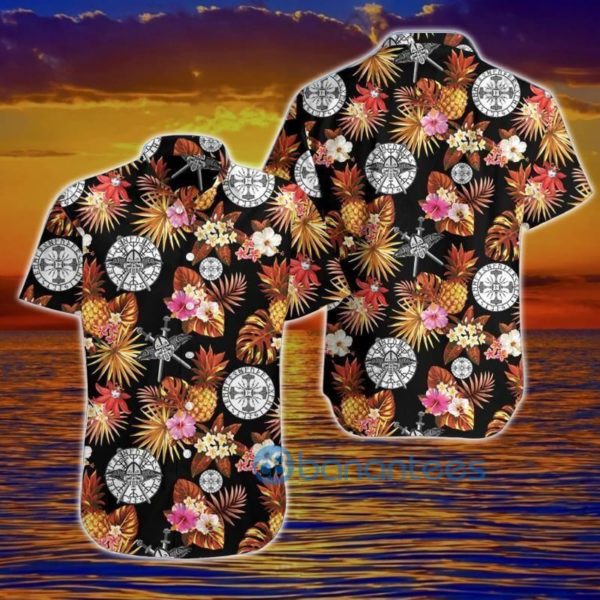Viking Shirts Viking Floral Tropical The Vikings Hawaiian Shirt Summer Hawaiian Product Photo