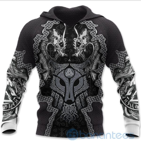 Viking Skoll and Hati Wolves of Ragnarok All Over Printed 3D Hoodie Product Photo