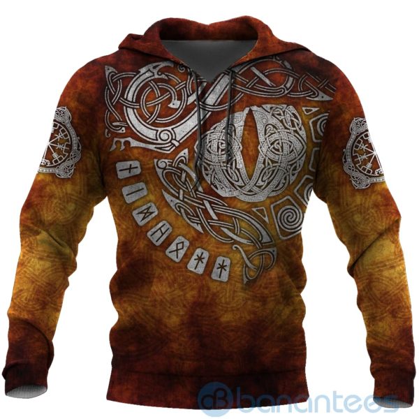 Viking Vintage Tattoo All Over Printed 3D Hoodie Product Photo