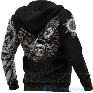 Viking Warrior Odin Tattoo All Over Printed 3D Hoodie Product Photo