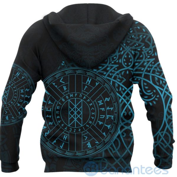 Viking Web Of Wyrd Yggdrasil Blue All Over Printed 3D Hoodie Product Photo