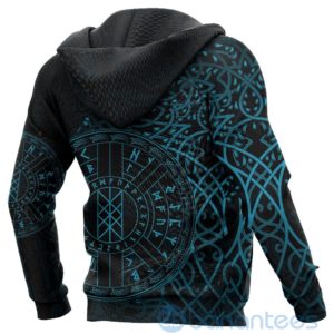 Viking Web Of Wyrd Yggdrasil Blue All Over Printed 3D Hoodie Product Photo