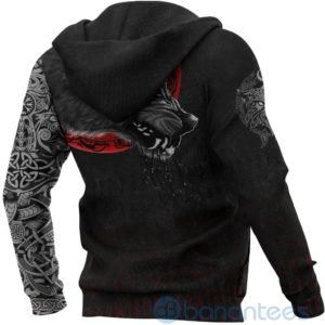 Viking Wolf And Blood Moon All Over Printed 3D Hoodie Product Photo