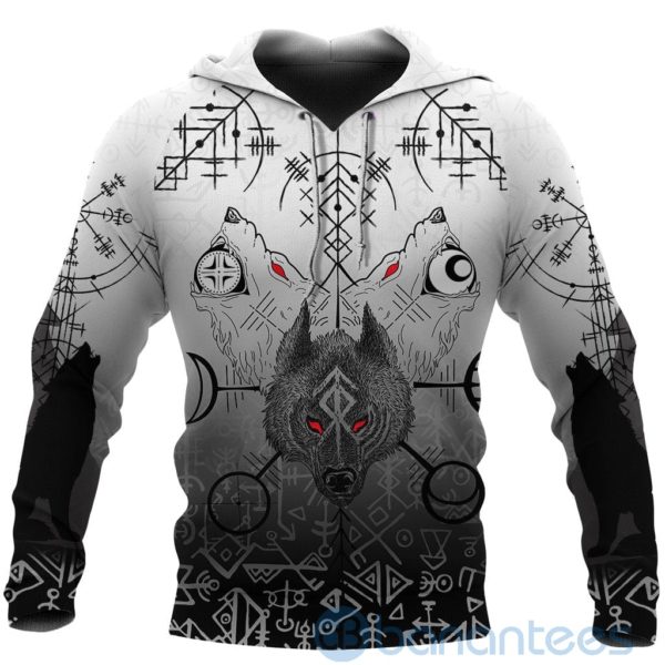 Viking Wolf Runes Special All Over Printed 3D Hoodie Product Photo