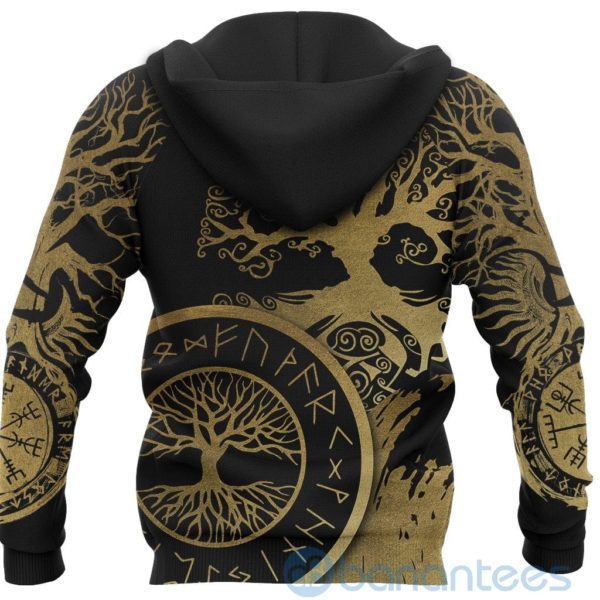 Viking Yggdrasil Gold All Over Printed 3D Hoodie Product Photo