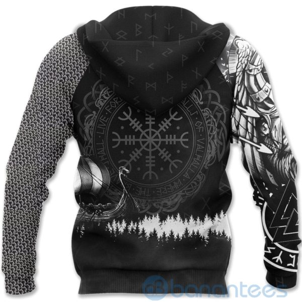 Vikings Odin Tattoo Valknut Helm Of Awe All Over Printed 3D Hoodie Product Photo