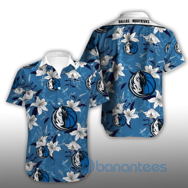 Vintage Dallas Mavericks Summer Shirt Short Sleeves Hawaiian Shirt Product Photo