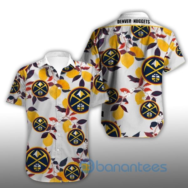 Vintage Denver Nuggets Summer Shirt Short Sleeves Hawaiian Shirt Product Photo