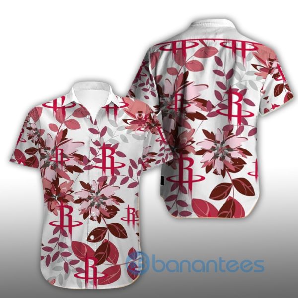 Vintage Houston Rockets Summer Shirt Short Sleeves Hawaiian Shirt Product Photo