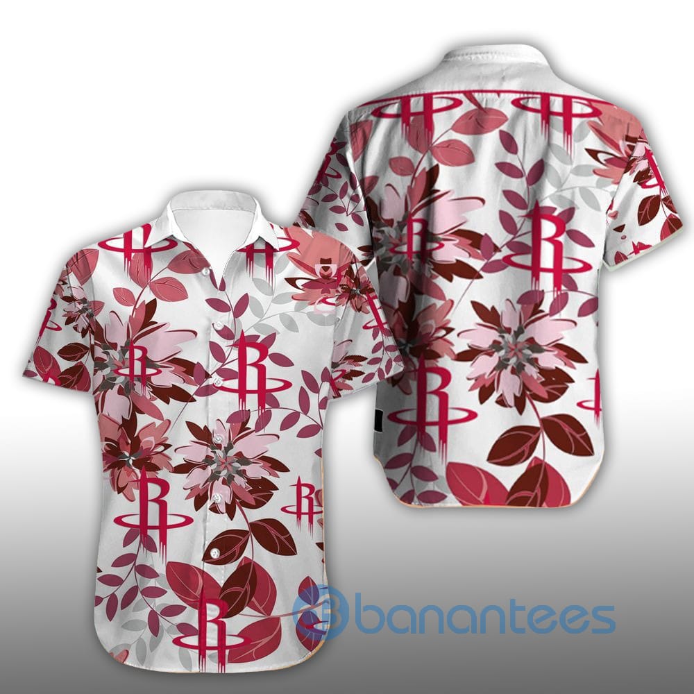 Vintage Houston Rockets Summer Shirt Short Sleeves Hawaiian Shirt