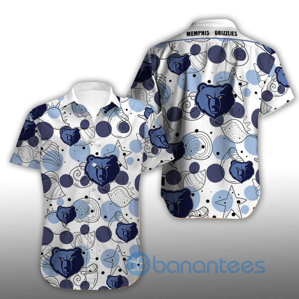Vintage Memphis Grizzlies Summer Shirt Short Sleeves Hawaiian Shirt