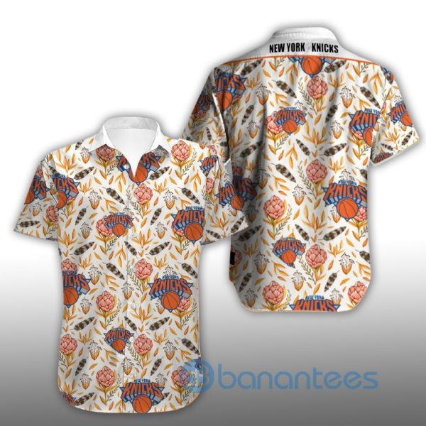 Vintage New York Knicks Summer Shirt Short Sleeves Hawaiian Shirt Product Photo