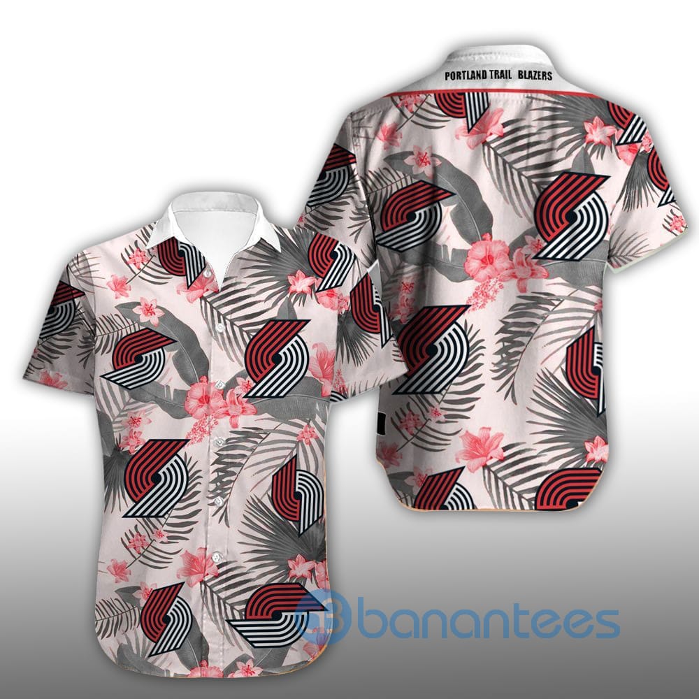 Vintage Portland Trail Blazers Summer Shirt Short Sleeves Hawaiian Shirt