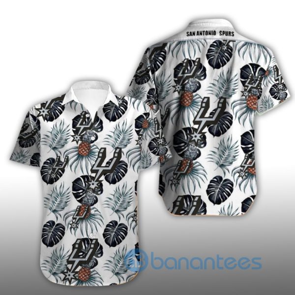Vintage San Antonio Spurs Summer Shirt Short Sleeves Hawaiian Shirt Product Photo