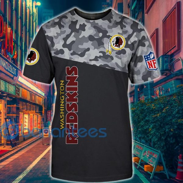 Washington Redskins Military 3D T Shirt Short Sleeves Product Photo