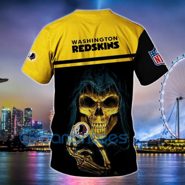 Washington Redskins Tee Shirts Hand Skull 3D T Shirt Short Sleeves Product Photo