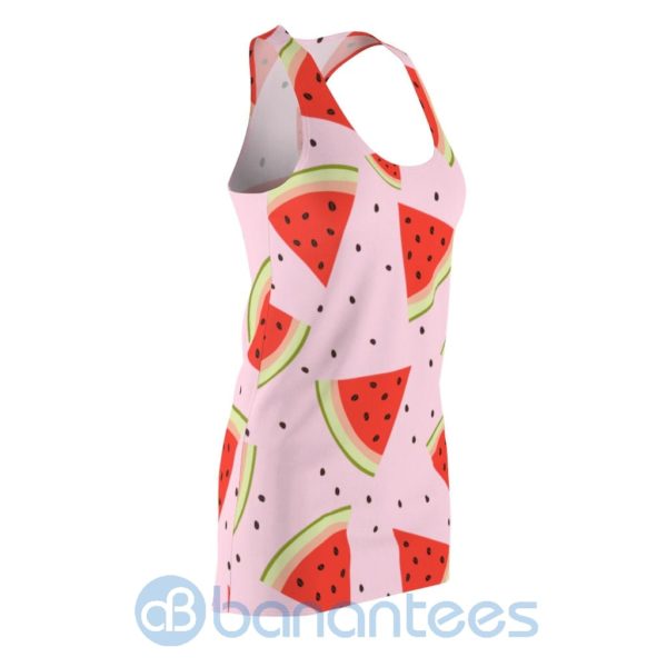 Watermelon Pieces Pattern Pink Racerback Dress For Women Product Photo