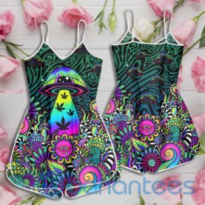 Weed Mushroom Psychedelic Color Rompers For Women Product Photo