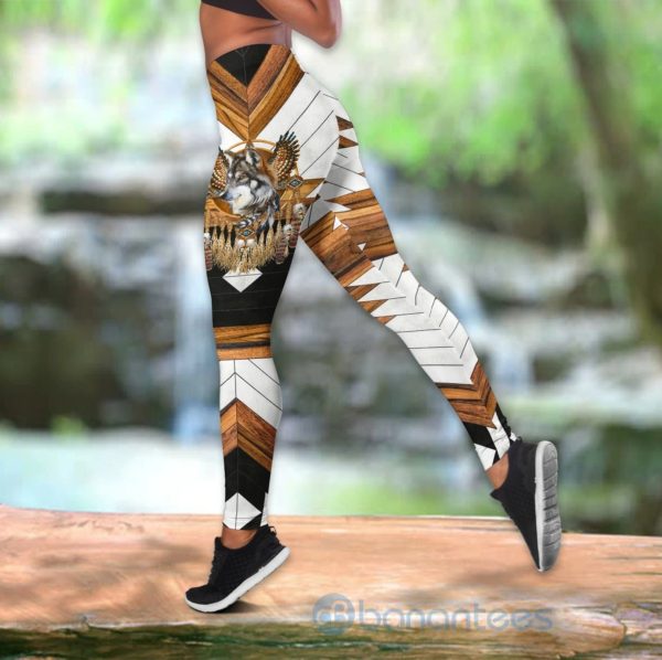 Wolf Native Best Gift Hollow Tank Top Legging Set Outfit Product Photo