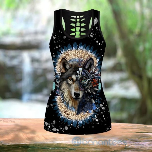 Wolf Native Tank Top Legging Set Outfit Product Photo