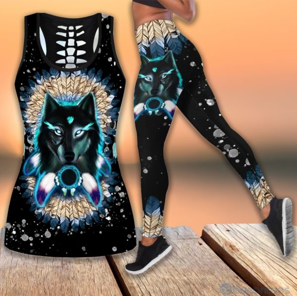 Wolf Native Wild Wolf Tank Top Legging Set Outfit Product Photo