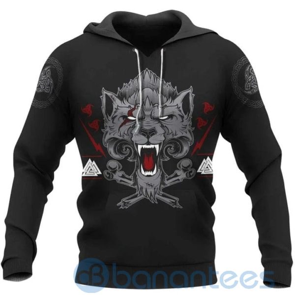 Wolf Of Odin Viking Hoodie All Over Printed 3D Hoodie Product Photo